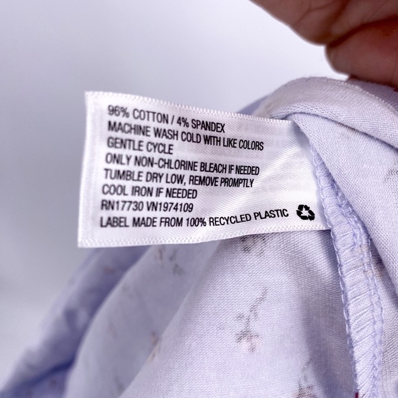 Wild Fable Lavender Puff Sleeve Square Neck Top - Picture 7 of 7